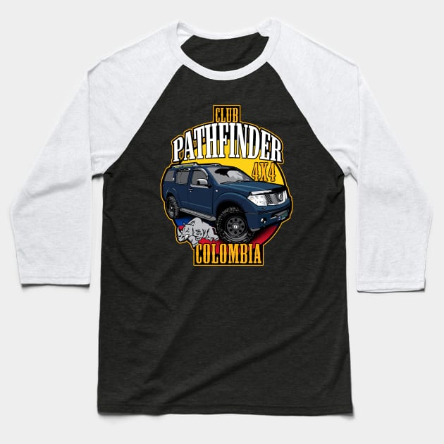 Club Pathfinder 4x4 de Colombia Baseball T-Shirt by Amra591